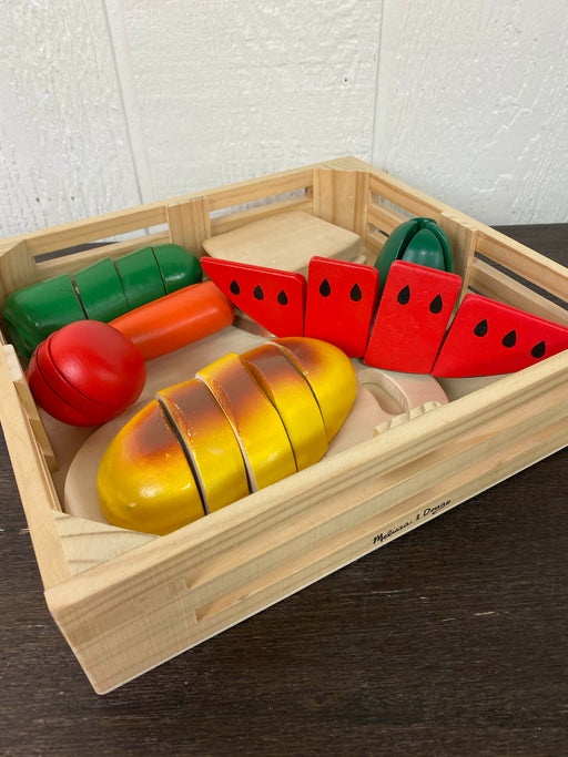 used Melissa & Doug Cutting Food- Wooden Play Food