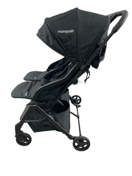 secondhand Mompush Lithe Double Stroller, 2021, Black