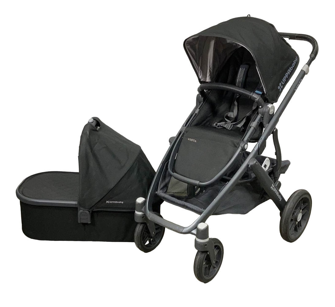 Vista Rumble Uppababy Vista Double Stroller Folded Uppababy-2018