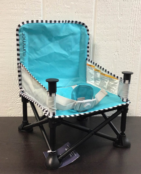 summer infant pop n sit blue Summer Infant Pop 'n Dine SE Portable Highchair