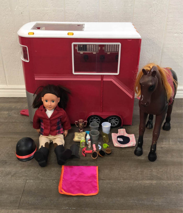 used Our Generation Deluxe Riding Bundle With Doll