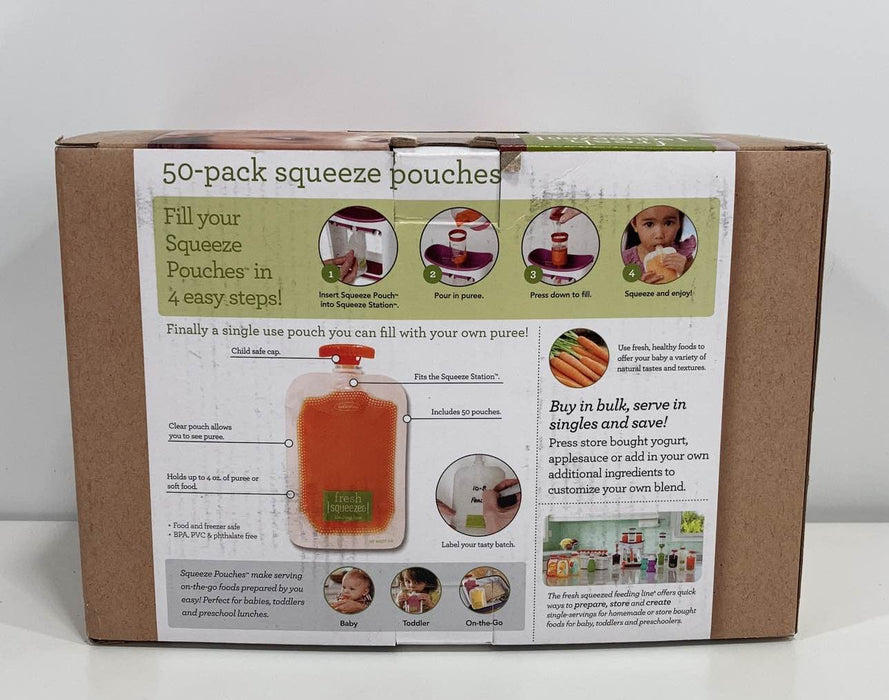 Shop Infantino Squeeze Pouches, 4 fl oz., 50 count at GoodBuy Gear