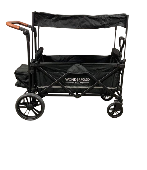 secondhand Wonderfold X2 Push + Pull Double Stroller Wagon, 2022, Stealth Black