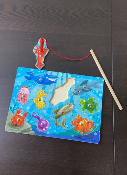 used Melissa & Doug Fishing Magnetic Puzzle Game