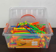 secondhand Rainbow Toy Frog Building Straws