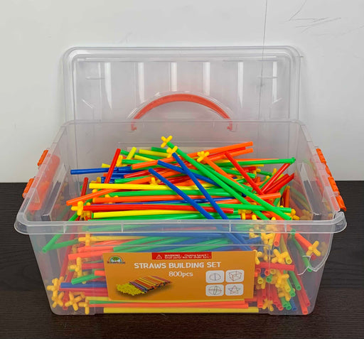 secondhand Rainbow Toy Frog Building Straws