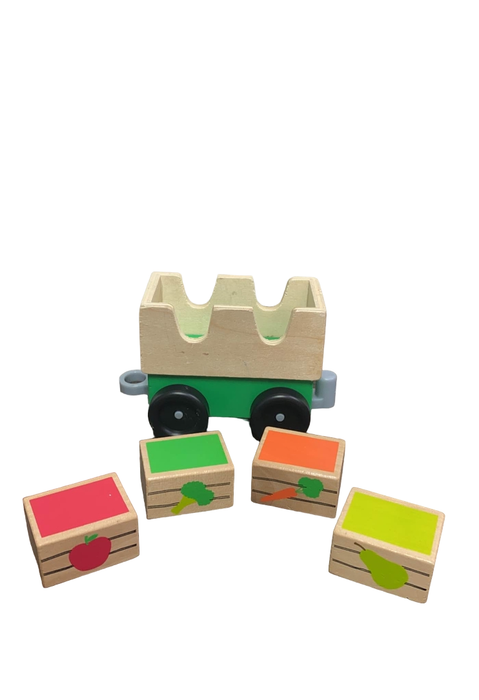 secondhand Melissa & Doug Wooden Farm Train Set