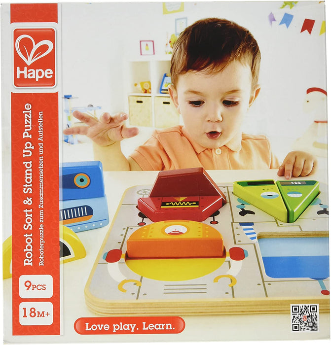 Hape Robot Sort & Stand Up Puzzle