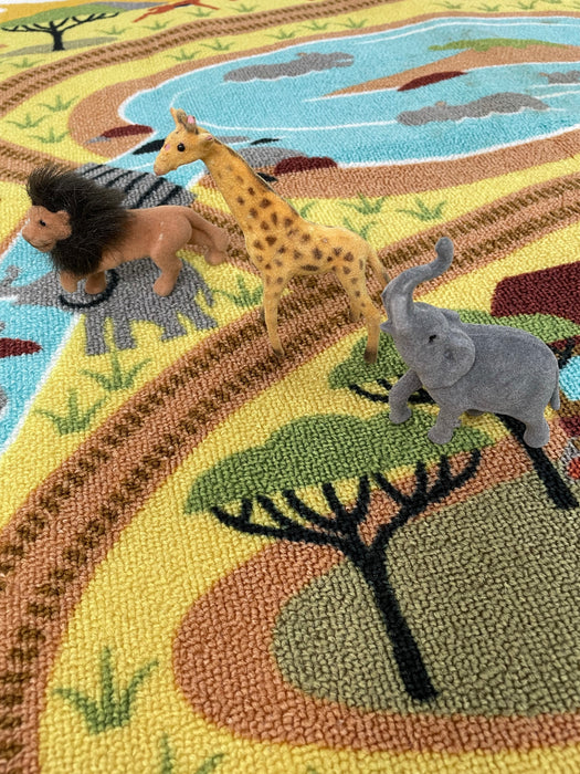 Melissa & Doug Round The Savanna Safari Activity Rug