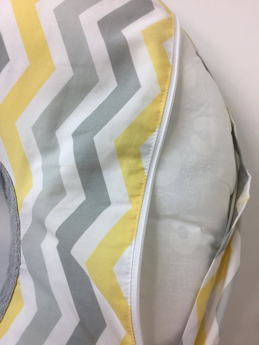 Boppy Nursing and Infant Support Pillow, Chevron Grey/Yellow/White