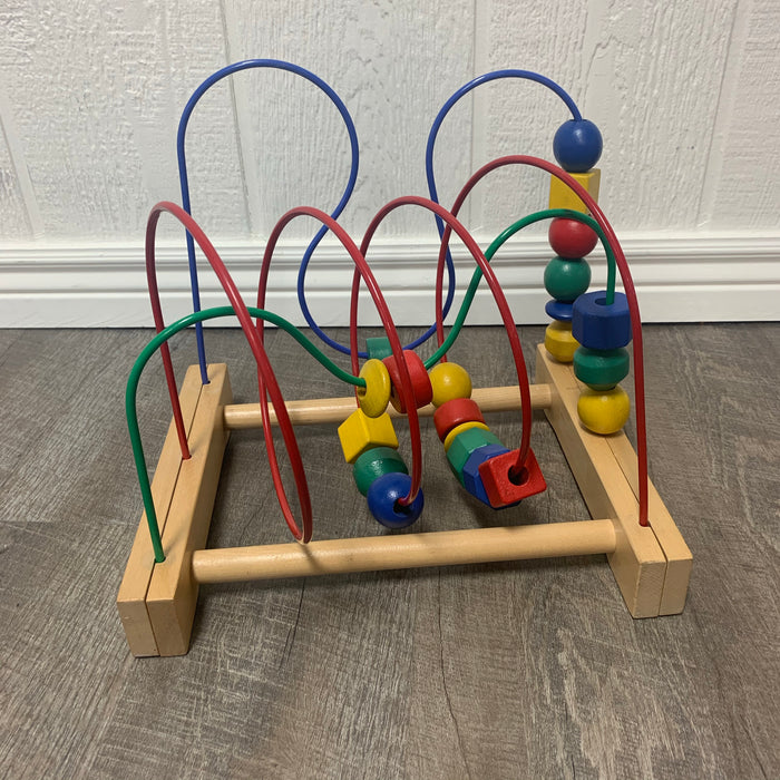 Wooden bead maze