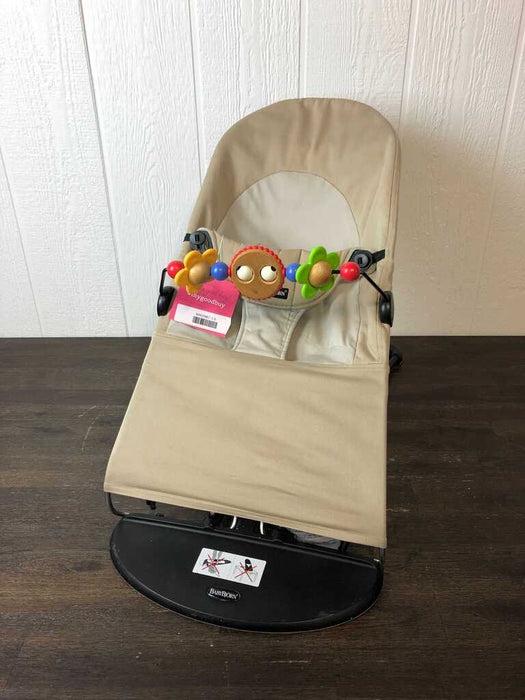 Baby Bjorn Bouncer Balance With Toy Bar, Khaki/Beige Cotton