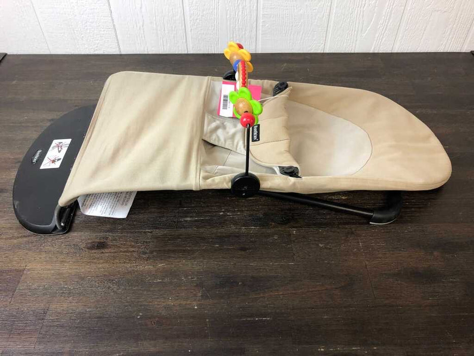 Baby Bjorn Bouncer Balance With Toy Bar, Khaki/Beige Cotton