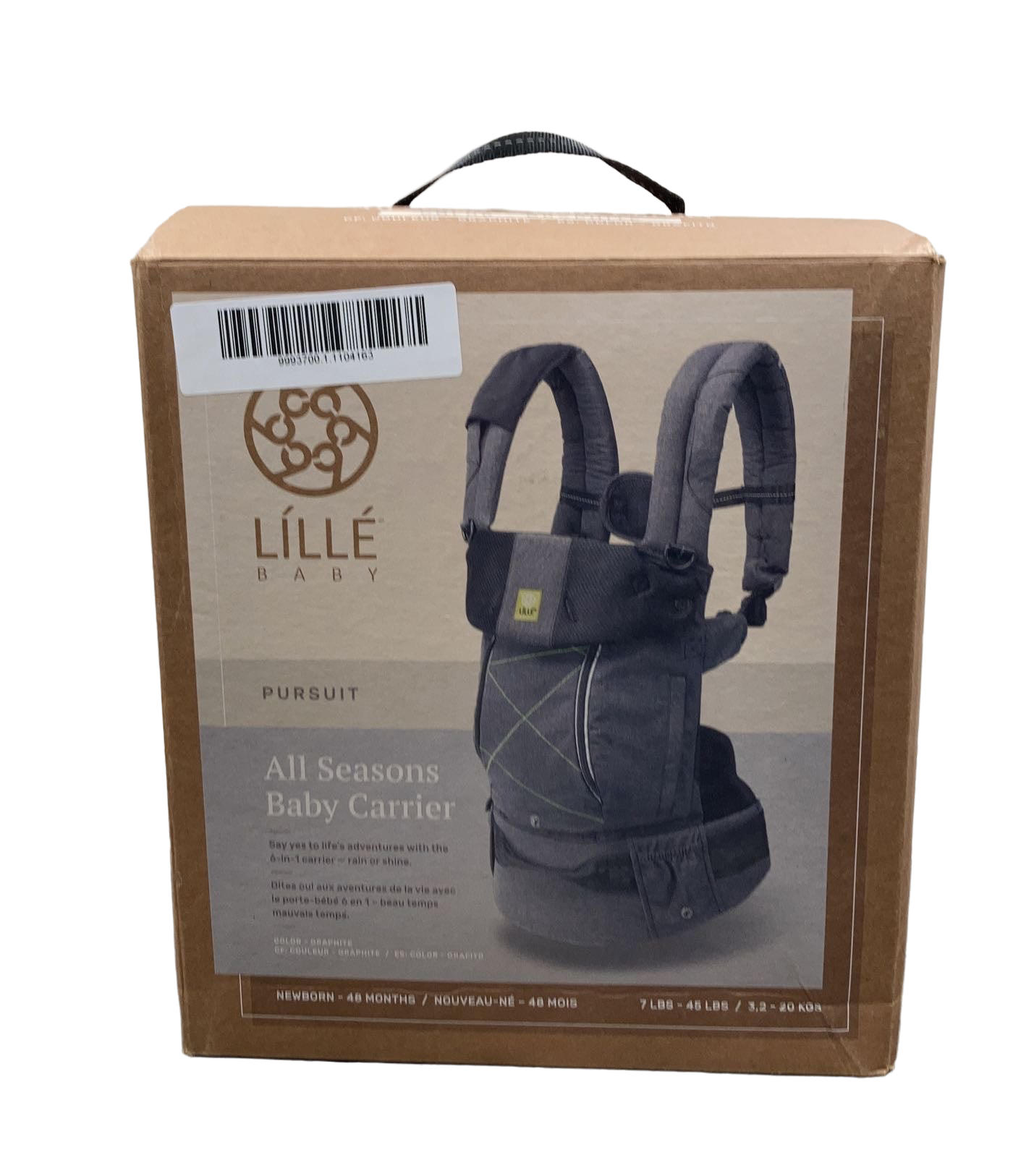 Lillebaby all seasons carrier top positions