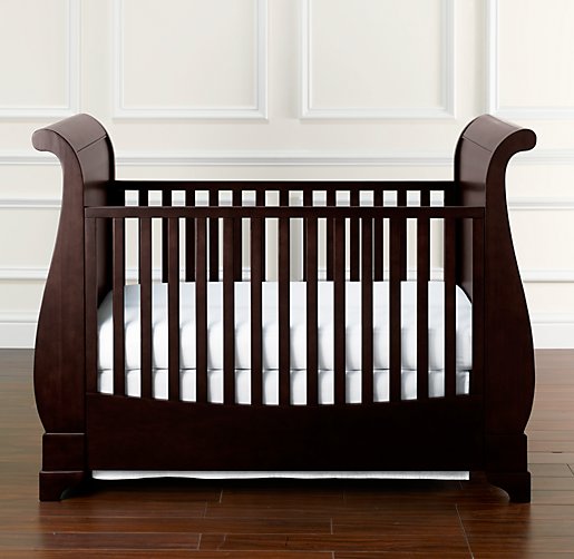Restoration Hardware Baby Child Marlowe Sleigh Crib