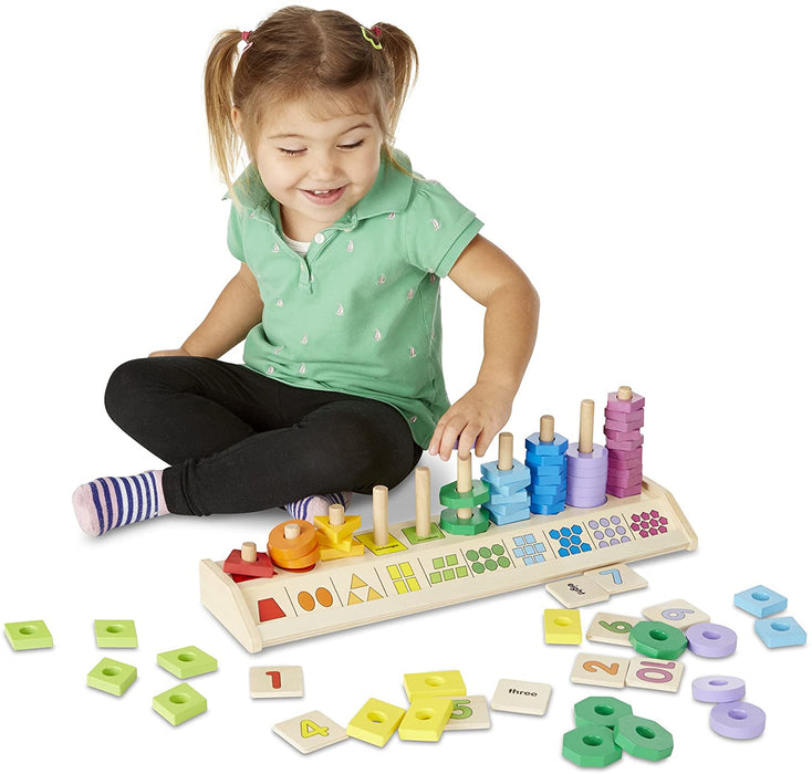 Melissa & Doug Counting Shape Stacker