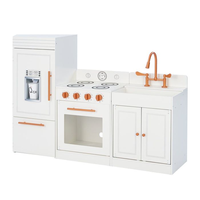 Teamson Kids Little Chef Paris Modern Play Kitchen, Rose Gold